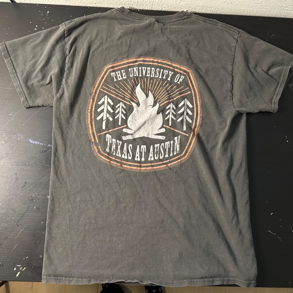 University of Texas at Austin Grey Shirt Hanes Size Medium - Picture 2 of 2